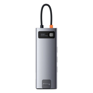 Baseus 9 in 1 USB C Hub Metal Gleam Series Docking Station Adapter with 4K HDMI Power Delivery