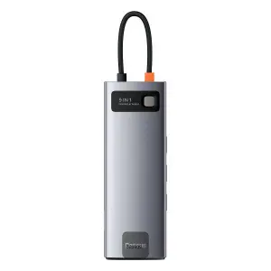 Baseus 9 in 1 USB C Hub Metal Gleam Series Docking Station Adapter with 4K HDMI Power Delivery