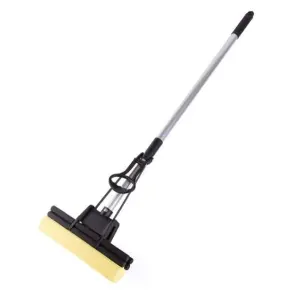 Super Absorbent Professional Double Roller Sponge Foam Mop | Easy To Use Super Absorbent Sponge Foam With Telescopic Handle