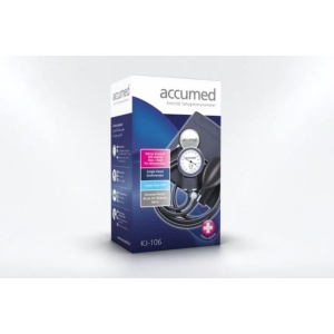 AccuMed KJ-106 Blood Pressure With FREE Stethoscope Manual BP Meter Aneroid Sphygmomanometer