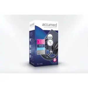 AccuMed KJ-106 Blood Pressure With FREE Stethoscope Manual BP Meter Aneroid Sphygmomanometer