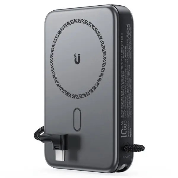 AceFast Magnetic Fast Charging Power Bank With Built - In Cable - Image 3