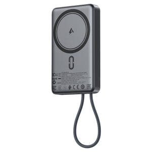 AceFast Magnetic Fast Charging Power Bank With Built - In Cable