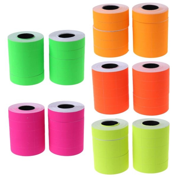 Two Line Colorful Price Roll Sticker for Price Label Machine-Sets Of 10pcs By Mitrata - Image 2