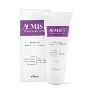 AcMist Moisturizing Cream Gel for Acne Prone and Oily Skin, Skin Cream, Moisture Cream, Moisturizing Cream, Dry Skin Cream, Skin Care Cream, 50 g