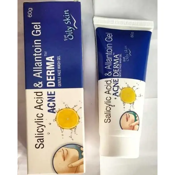 Acne Derma Gentle Face Wash Gel, Salicylic acid and Allantoin Gel-60g - Image 3