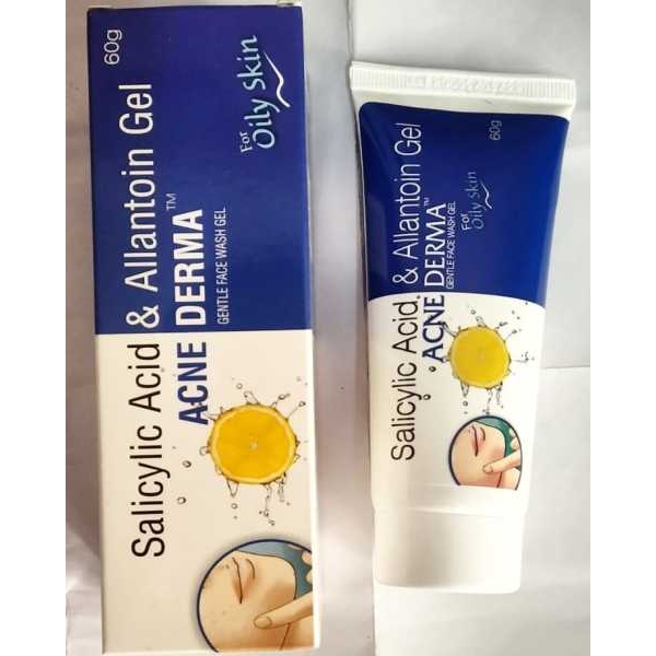 Acne Derma Gentle Face Wash Gel, Salicylic acid and Allantoin Gel-60g Pack Of 2 - Image 3