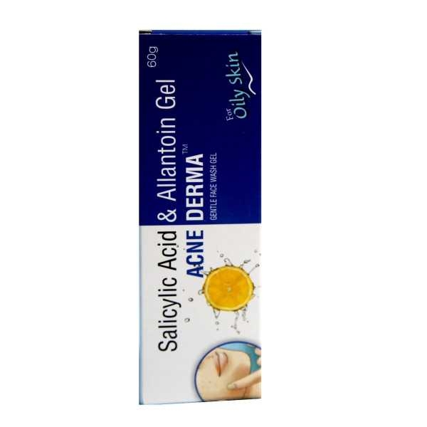 Acne Derma Gentle Face Wash Gel, Salicylic acid and Allantoin Gel-60g Pack Of 2 - Image 5