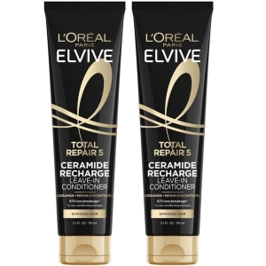 L'Oreal Paris Elvive Total Repair 5 Protein Recharge Leave In Conditioner Treatment, and Heat Protectant, 150ml by Genuine Collwction