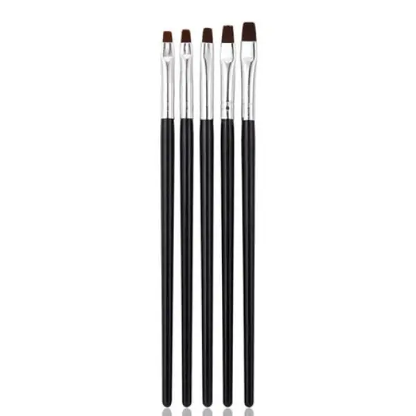 DIY Gel Nail Brush with Good Grip Handle Nylon Hair Ombre Brush Pro Nail Art Tool Multiple pcs for Nail Technicians Gel Brush For Nails Gel Brush Beauty Tool Nail Salon Beauty Salon Nail Brush - Image 4