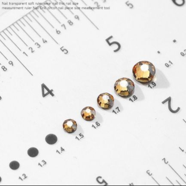 Press On Nail & Stone Measuring Ruler Nail Art Manicure Nail Salon Nail Technician & DIY Beauty Tool - Image 5