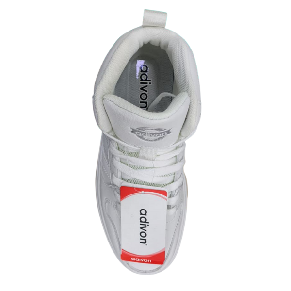 Adivon White Synthetic Round Toe Lace-Up Closure Medium Width Casual Sneakers for Men - Image 4