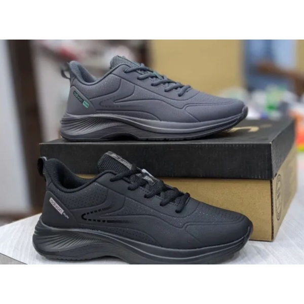 Adivon Synthetic Round Toe Lace-Up Closure Medium Width Sport Sneakers For Men - Image 5