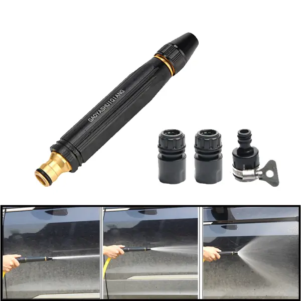 Adjustable Car Wash Water Gun High Pressure Washer Sprayer Nozzle Copper Metal Portable Sprinkler Foam Garden Watering Tool - Image 4