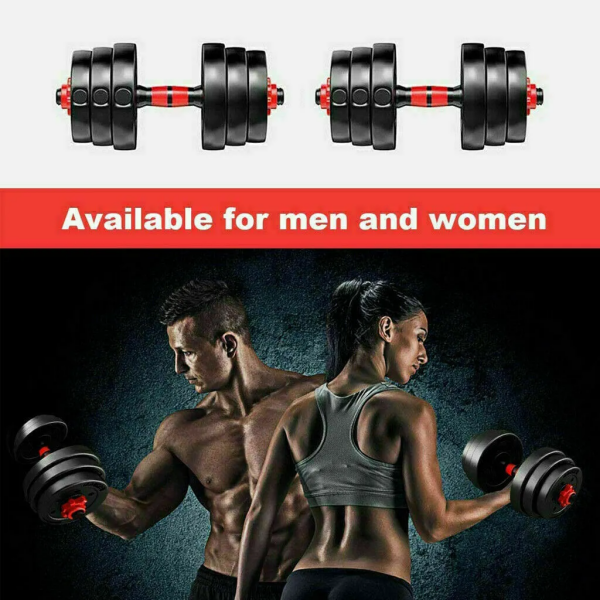 Adjustable Dumbbell Barbell Set 30Kg - Image 2