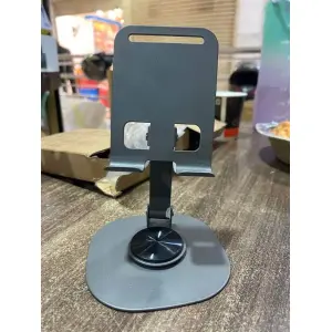 Adjustable Full Metal (Aluminum) Phone Holder Phone Stand Take Anywhere Desk Mobile Stand