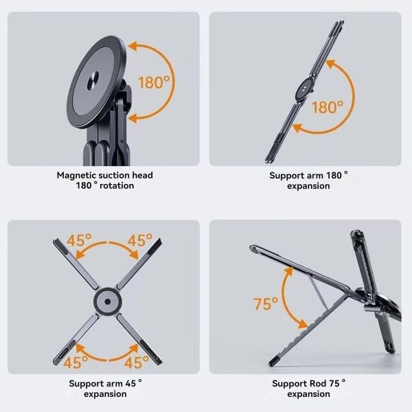 3-in-1 Magnetic Foldable Stand for Laptop