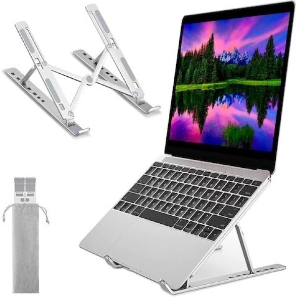 Adjustable Tilted Laptop Stand | Ergonomic Foldable Aluminum Notebook Holder for Laptop - Image 3