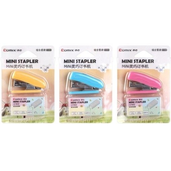 Adorable mini stapler set in a stylish pink color comix B3004 - Image 2