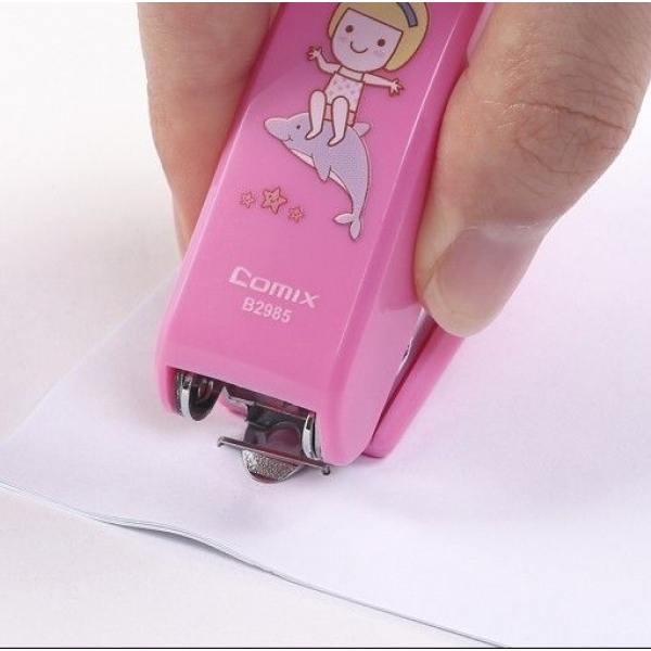 Adorable mini stapler set in a stylish pink color comix B3004 - Image 3