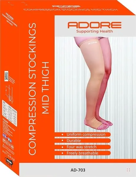 Adore Compression Stocking Mid Thigh (Pair) (Anatomical Shape