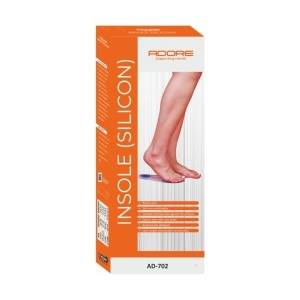Adore Insoles Silicone Gel Arch Support Orthotic Shoe Insert - Relieve Plantar Fasciitis Pain Release Heel Bone Spur Calluses and Corns Massage Heels and Metatarsa