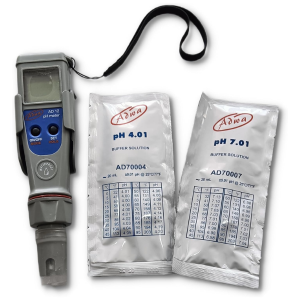Adwa Waterproof pH-Temp Pocket Tester with Replaceable Probe (AD-12)