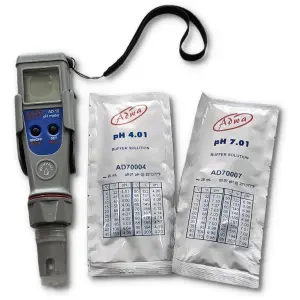 Adwa Waterproof pH-Temp Pocket Tester with Replaceable Probe (AD-12)