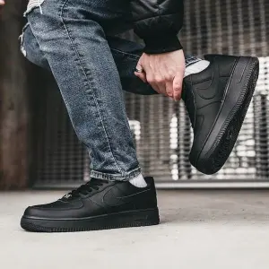 Air Force 1 Full Black & Black Sneakers Shoes For Men