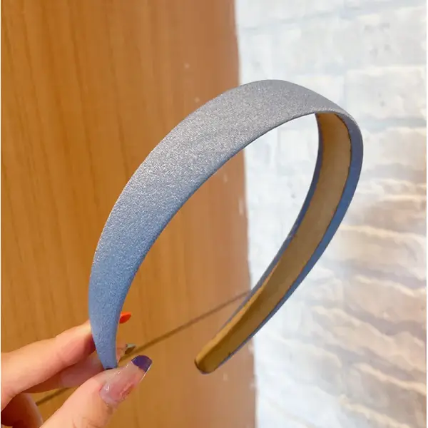 KOJA Motique Accessories 1 Inch Wide Suede Like Headband Solid Hair band - Image 3