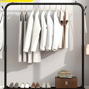 Lukzer 1 PC Multipurpose Clothes Rack Single Rod