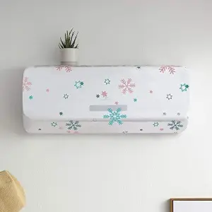 Air Conditioner Cover Waterproof Dustproof Stretchable with Elastic for 1.5 Ton 2 Ton | ( 110*33*31 CM )