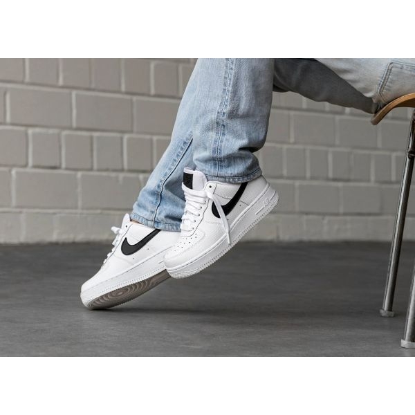 Air Force 1 White Black Sneakers For Women - Image 2