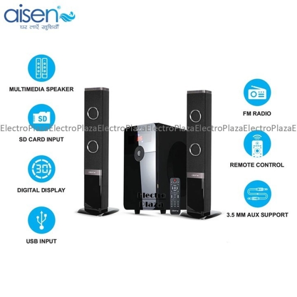 AISEN Indian A65UFB203 2.1CH Home Theater Speaker System With Convertible Sound Bar 12 - Image 2