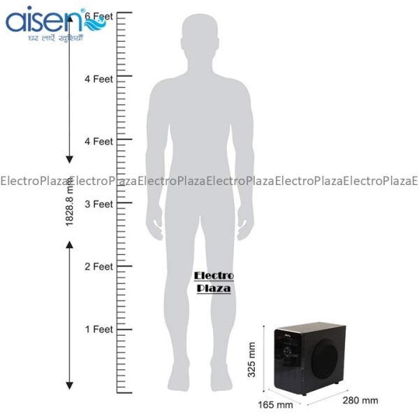 AISEN Indian A65UFB203 2.1CH Home Theater Speaker System With Convertible Sound Bar 12 - Image 3