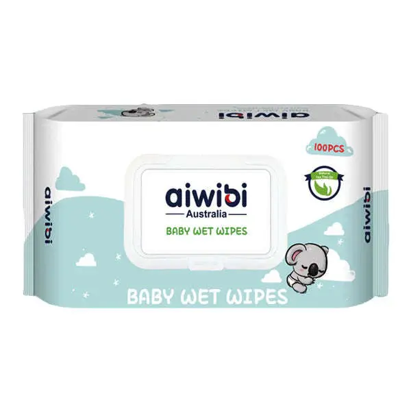 Aiwibi 100% Soft Care Baby Wet Wipes 90 Pcs - Image 2
