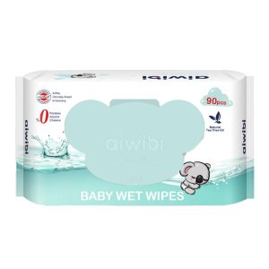 Aiwibi 100% Soft Care Baby Wet Wipes 90 Pcs
