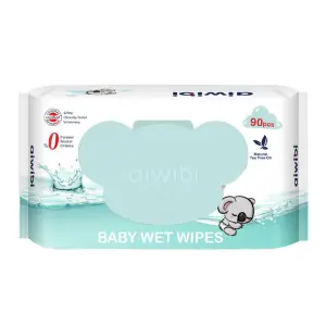 Aiwibi 100% Soft Care Baby Wet Wipes 90 Pcs