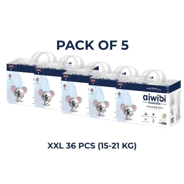 Aiwibi Baby Pant Diapers XXL 36 Pack Of 5 - Image 2