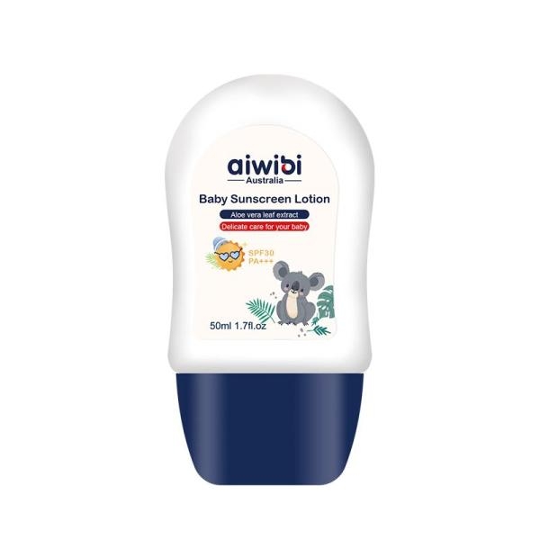 Aiwibi Baby Sunscreen Lotion SPF 30 With Aloe Vera Leaf Extract 50ml - Image 4