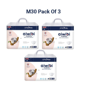 Aiwibi Diaper Medium30 Tape Pack of 3