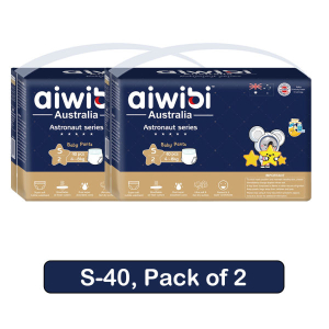 Aiwibi Diaper Pant style S-40 Pack of 2 Astronaut Series