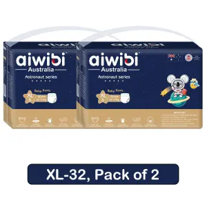 Aiwibi Diaper Pant style XL-32 Pack of 2 Astronaut Series