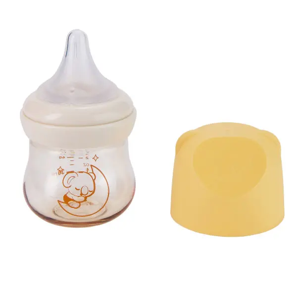 Aiwibi New Born Safety Soft Silicone Baby Feeding Bottle - 120ml - Image 2