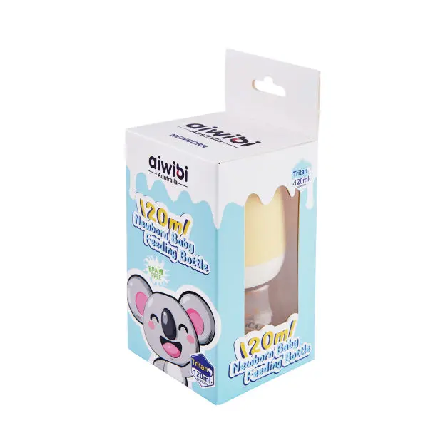 Aiwibi New Born Safety Soft Silicone Baby Feeding Bottle - 120ml - Image 4
