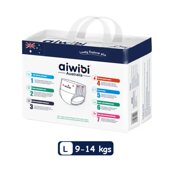 Aiwibi Premium Baby Pants- Large26 Tape Style - Image 2