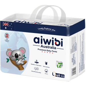 Aiwibi Premium Diapers Baby Pants - Large 40 Pcs