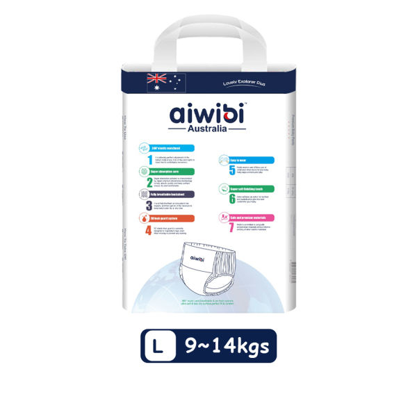 Aiwibi Premium Diapers Baby Pants - Large 60 Pcs - Image 2