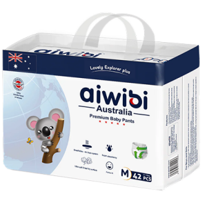 Aiwibi Premium Diapers Baby Pants- Medium 42 Pcs