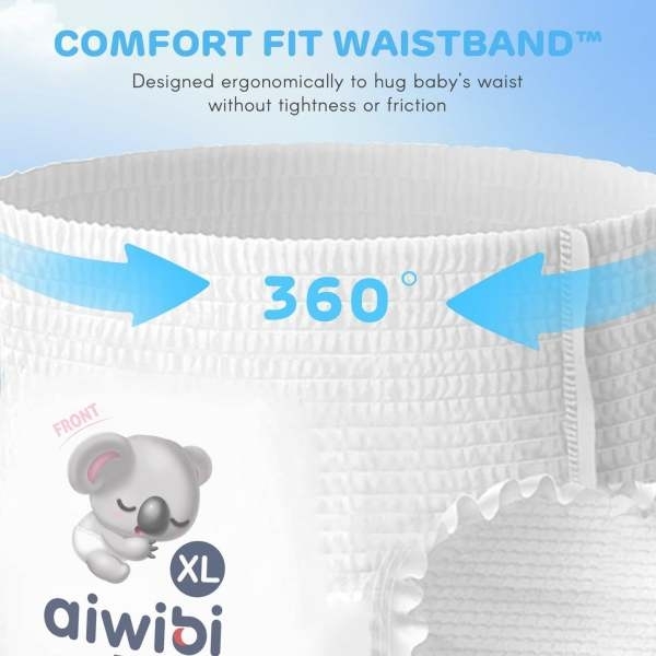 Aiwibi Premium Pant Diapers Large 40 Pack Of 3 - Image 3